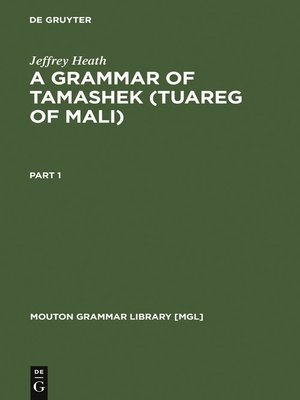 cover image of A Grammar of Tamashek (Tuareg of Mali)